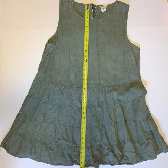 Artisan NY Green Linen Babydoll Dress - Women’s Size XL - Picture 10 of 10